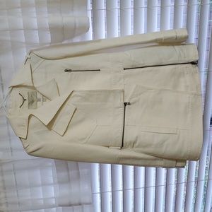 White BCBGMAXAZRIA Runway The "Liam" Coay Trench Coat